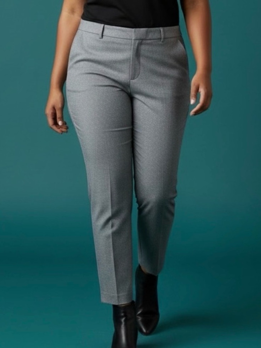 Gap Classic Slim Ankle Dress Pants in Gray